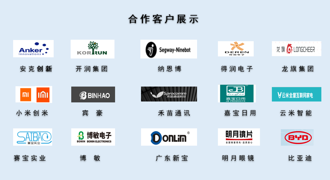 CPE磨砂膠袋，久信達(dá)部分客戶展示(圖1)